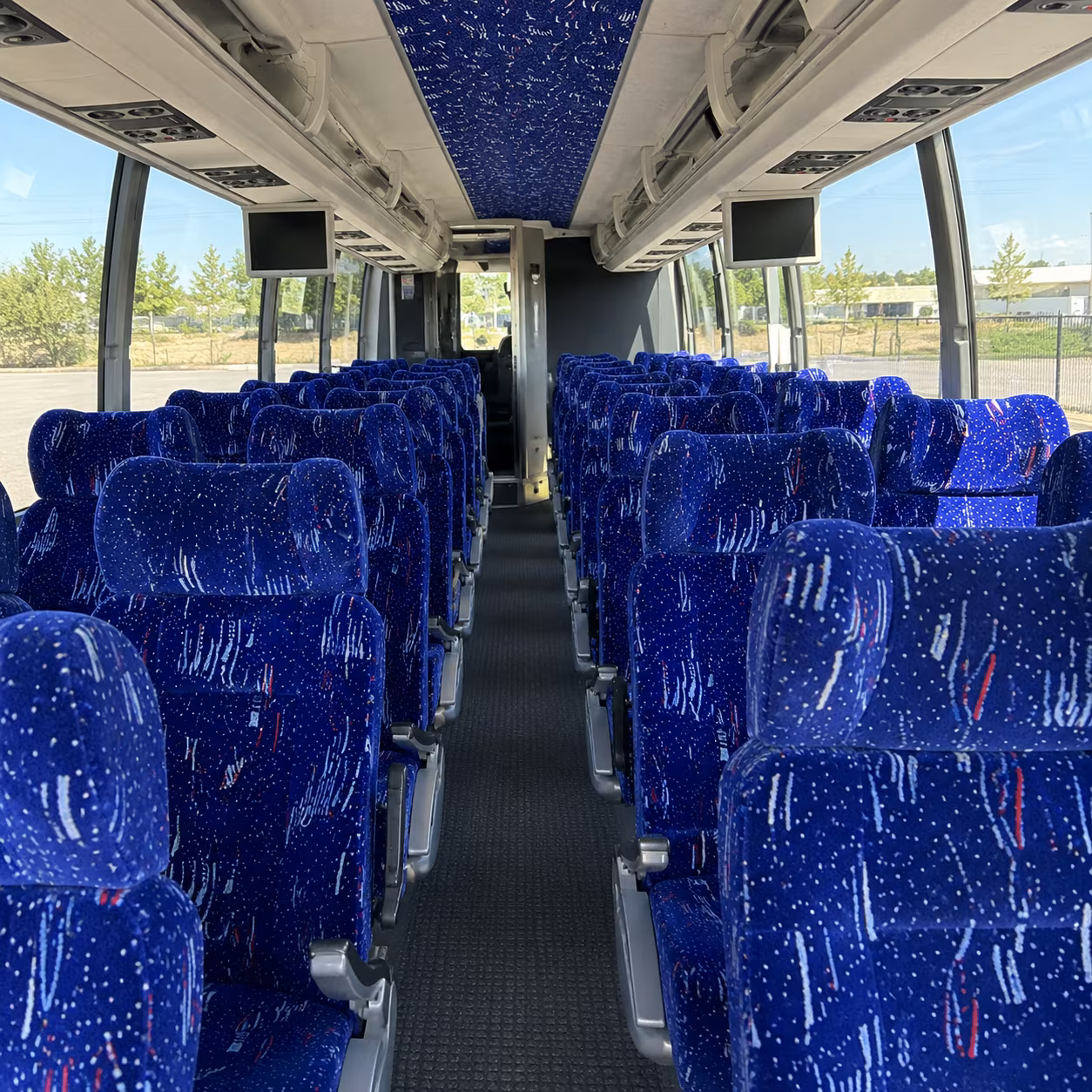 passaic charter bus rental interior