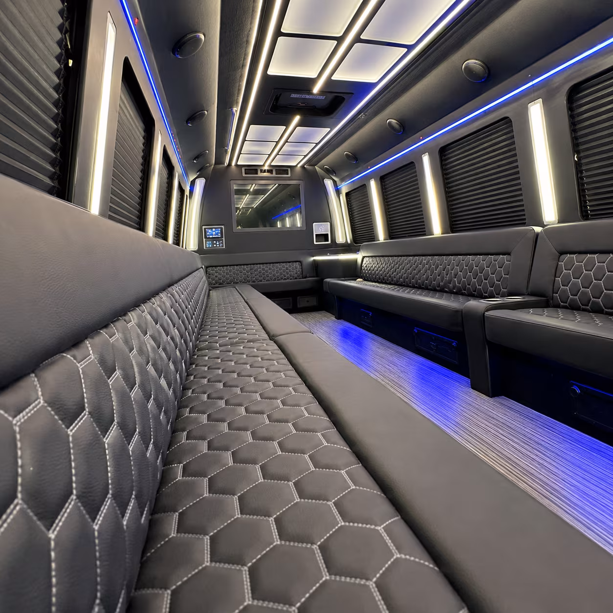 scranton party bus rental interior