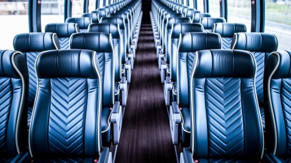 50 passenger charter bus inside scranton