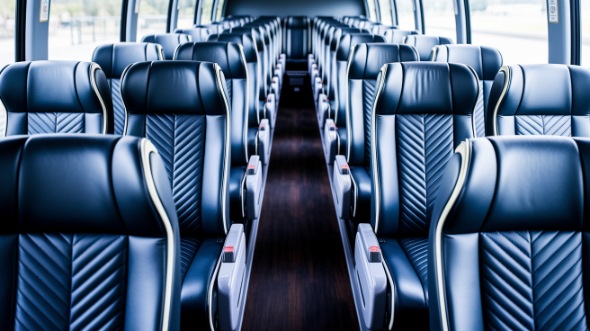 54 passenger charter bus inside scranton