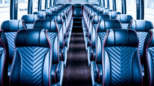 55 passenger charter bus inside scranton