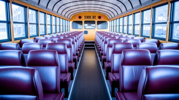 school bus rental interior scranton