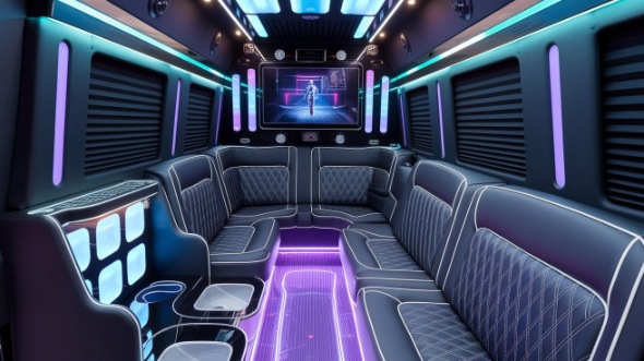 sprinter limo rental interior scranton